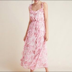 Gal Meets Glam - Cheryl Ruffle Dress - Pink - Size 4
